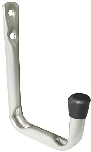 AERZETIX - C58689 - Gancho simple universal de almacenamiento 120x80x55mm - soporte de pared - en acero perfil tubular - suspensión colgante garaje taller