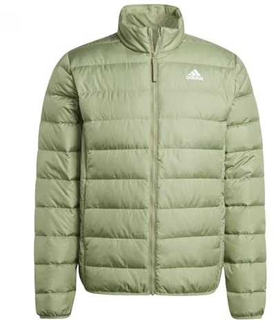 adidas Herren Essentials Light Down Jacket, tent green, S