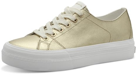 Tamaris Schnürer Damen Vegan sportlich metallic,EU 39