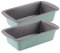 The Great British Bake Off 2lb Loaf Tins, 2pcs Bread Tins for Baking, 900g Capacity, for Banana & White Loaves, Official GBBO Logo, Non Stick Coated Carbon Steel, Duck Egg Blue, 23cm x 13cm x 7cm