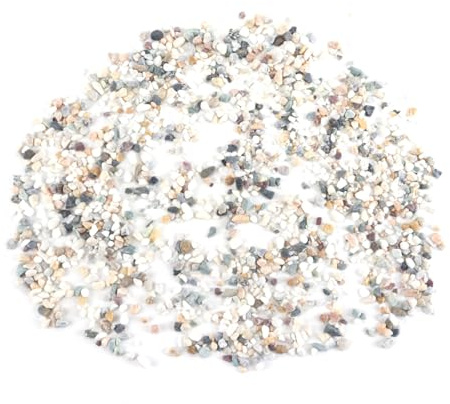 Durlo 500 g de grava de colores variados, piedras decorativas naturales para suculentas, jarrones, plantas, rocas, acuarios, grava, abono y rocas decorativas para exteriores.