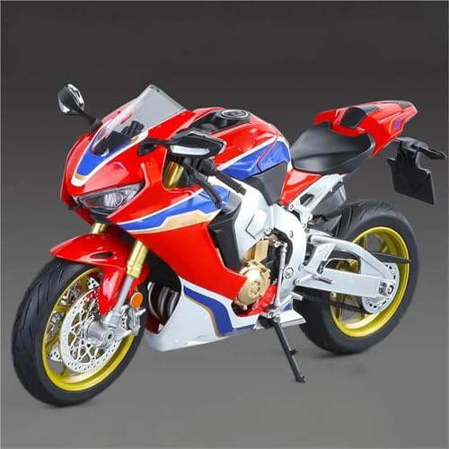 HFMXZHI Modèle réduit de Moto Moto en Alliage Moulé sous Pression 1/9 pour H-Onda HRC CBR1000RR Fire Blade Racing, Modèle Réduit avec LightToy, Cadeau(Rosso)