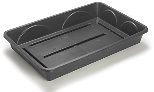 EarlyGrow MPL50040/S Heavy Duty Large Seed or Gravel Tray 58 x 38 x 9.5 Centimetres - Black