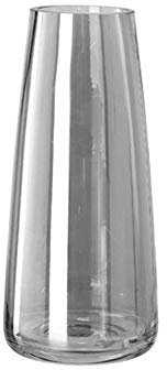 PEPAXON Vasen Glas Vasen Deko Glasvase Schwere Glasblumenvase Home Hochzeitsdekoration 10x22cm (Grau)