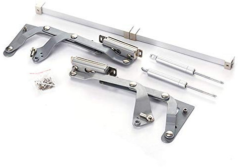 Ntcpefy Scharnier Pneumatischer Antrieb Vertikale Heben, Pneumatische Drehhalterung, translationale Luft, für Wohnmöbel, Armaturen