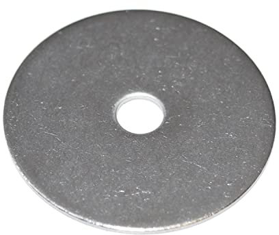 Karosseriescheiben M10 Edelstahl V2A 10 Stück Unterlegscheiben 10,5X50X1,5 mm aus rostfreier Edelstahl A2 VA, Kotflügelscheiben, Karoscheiben