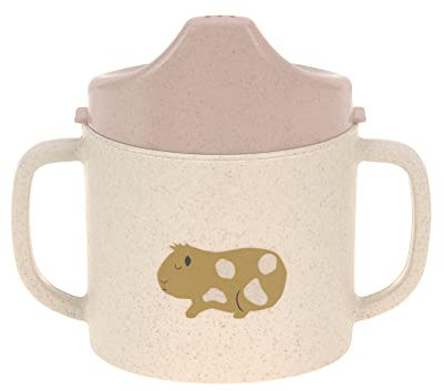 LÄSSIG Tasse à boire pour enfants avec anse et couvercle amovible 150 ml/Sippy Cup Little Mateys spicy orange