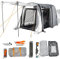 Inflatable Car Awning Tent Folding Portable Tailgate Tent with Carry Bag, 210D Oxford Cloth Waterproof and Sunscreen, 3 Minutes Quick Installation for Jeep/SUV/Truck/Van Outdoor Camping Travel