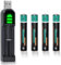 Hisewen 4Pack AAAA Wiederaufladbare NI-MH Akku und Ladegerät für Surface Pen, Stylus Pen, Bluetooth-Kopfhörer, Wecker, Computer, Tester und Google pixebook Pen.