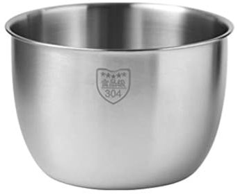 Giilayky Ciotola da cucina in acciaio inox 304, design profondo, per cottura di torte, pane, insalata, 2800 ml