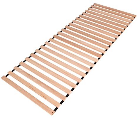 KROKWOOD Premium Slatted Bed Base – Set of 19 Durable and Stable Wooden Bed Slats, Solid Beech Replacement Slats 90 x 190 cm