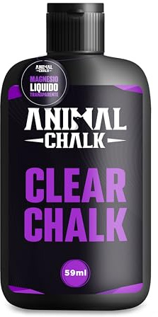 Animal Chalk Magnesio Liquido Transparente 59ml para Padel Pole Dance Gaming Crossfit Gym Calistenia Gimnasio Tenis- Reduce sudoración de Manos Antimanchas Fitness Pesas Dominadas Halterofilia
