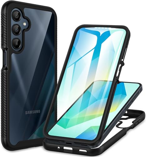 CENHUFO for Samsung A16/A17/A26 Case Built-in Screen Protector, 360 Full Body Protective Shockproof Bumper Phone Case for Samsung A16/A26/A17 -Black