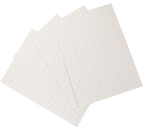 PHENOFICE 4stücke Teiliges Leeres Holzpuzzle Sublimation Wärmeübertragung Blanko DIY Kreativset Stabile Puzzleplatten Zum Selbstgestalten Und Individuellen Bedrucken