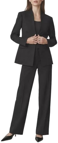 Aotasely Women's 2 Piece Suits Business Casual Outfits Straight Wide Leg Pants Suits Professional Office Work Outfits