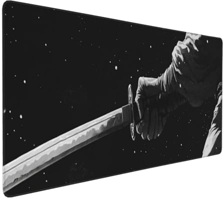 Grande Alfombrilla Ratón XXL 1500x800mm, Cuchillo de Anime Alfombrilla Ratón Gaming, Antideslizante Mouse Pad XXL con Bordes Cosidos, Mejora la Precisión y la Velocidad, para Oficina/Jugador P14515