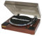 Roadstar TT-260SPK Plattenspieler, 3 Geschwindigkeiten 33/45/78 U/min, Integrierte Lautsprecher, RCA Audio Out, AUX IN, Auto Stop, Vintage, Holz