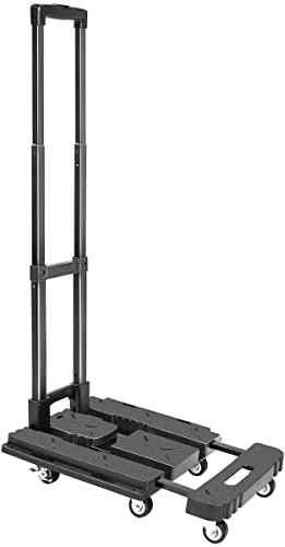 Carretilla de Mano Portátil Plegable Carro Ligero Equipaje Oficina Hogar Compacto hasta 150 kg de Carga