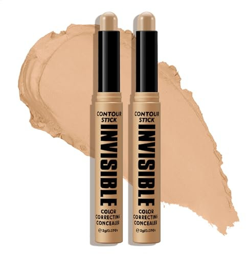 Boobeen Concealer Stick, farbkorrigierender Concealer für die Augenpartie, mattierender, cremiger Concealer für ein natürliches, makelloses Finish, feuchtigkeitsspendend und nicht fettend