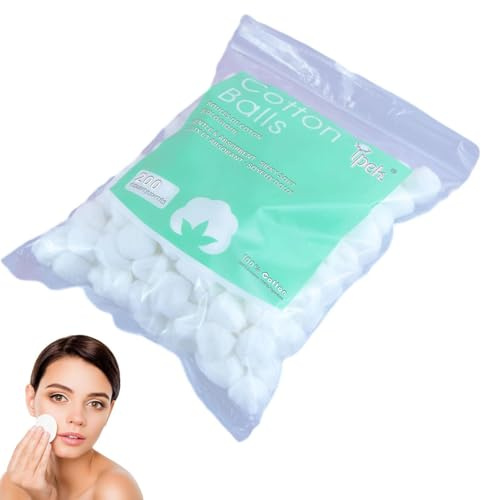 Sfere di cotone idrofilo – Palline di cotone naturale | Palline di cotone per bambini, grandi di cotone idrofilo, batuffoli di cotone bianco, strumento di pulizia del trucco, batuffoli di