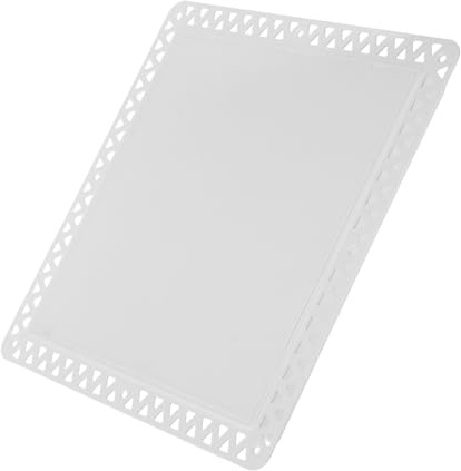 FONDOTIN Cache-trou Mural en Plastique Abs 300 X 300 Mm – Porte à Panneau D'accès Amovible pour Plomberie – Couvercle Décoratif Pré-encastré pour Cloison Sèche – Panneau D'accès Mural
