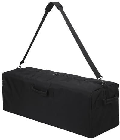 ZZY 100L Large Duffle Bag Lightweight - 36 Inch Oversized Holdall, Long Equipment Storage Bag for Travel, Outdoor, Camping, Sport (Black)