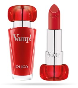 PUPA Milano Vamp! Extreme Colour Rouge à lèvres avec traitement repulpant – Pour des lèvres plus complètes et définies – Ajoute une couleur incroyable et profonde aux lèvres – Texture douce qui adhère