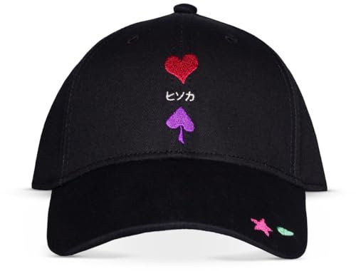 Hunter X Hunter Symbols Unisex Cap schwarz 100% Baumwolle Anime, Fan-Merch
