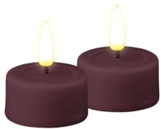 ReWu Deluxe Homeart - Velas de té (2 unidades), color morado