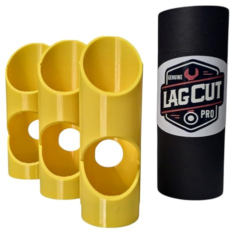 Lag Cut Pro™ Foam Pipe Lagging Cutter Set for 13 mm Insulation | Fits 15 mm, 22 mm & 28 mm Copper Pipes | Precision Tool for Clean 45°/90° Angled Cuts & T‑Joints | Easy & Accurate Foam Cutting