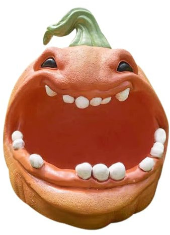 Conteneurs de citrouille d'Halloween, boîte de rangement de citrouille d'Halloween - Résine effrayante de bol de service de citrouille | Petite Statue de citrouille Halloween pour, boîte de bonbons o