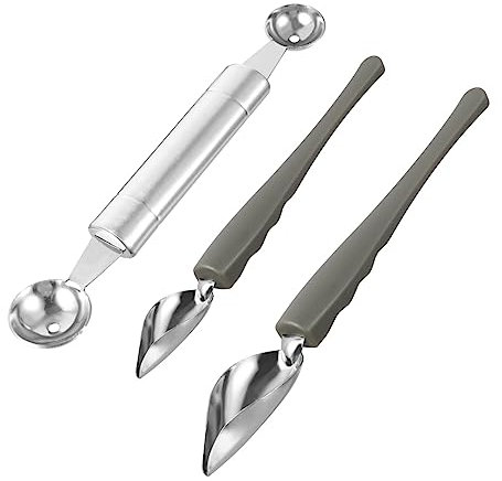 VALICLUD 3Pezzi Cucchiaio Cucchiaio Da Decorazione Per Torte e Salsa Utensili Per Decorare Dolci e Presentazioni Gourmet