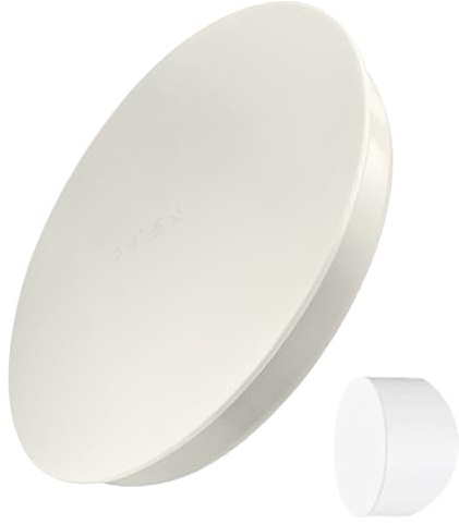 Couvercle du tuyau de ventilation en PVC – Bouchon de tuyau 150 mm (OD 160 mm), couvercle d'extrémité résistant aux UV, montage rapide pour l'égout et la ventilation