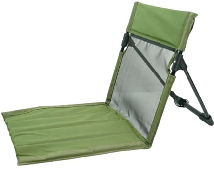 Rrlihjgu Silla De Playa Y Camping Plegable | Silla de con Respaldo - Fácil de Transportar, Asiento Bajo Portátil para Playa Terraza Senderismo Jardín Picnic Viaje y Acampada al Aire Libre