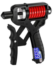 Hand Grip Strengthener with Digital Counter, Adjustable 5-165KG Titanium Steel Hand Gripper, Non-Slip Silicone Grip Forearm Trainer for Workout, Rehabilitation & Grip Strength Training