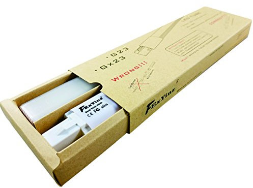 FExYinz Pack de 2 5 años de garantía 9.25 pulgadas Ra 90 G23 LED Bombilla 8 Watt Caliente Blanco 3000K G23 LED Bombilla 800 Lúmenes Enchufar 2 Clavija PL Lámpara CFL Compacta G23 LED Tubo Luz