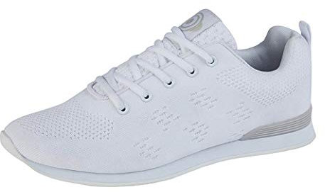 Dek Target Unisex Lace Bowls Trainers Bowling Shoes (White, Numeric_6)
