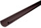 INEFA Dachrinne Kunststoff halbrund 200cm NW150 / 150mm, Dunkelbraun, Regenrinnen PVC, einfache Steckmontage, Made in Germany