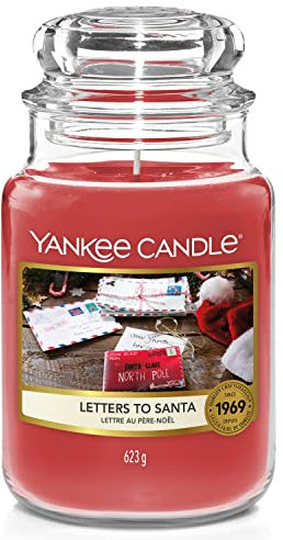 Yankee Candle Duftkerze im Glas (groß) | Letters to Santa | Brenndauer bis zu 150 Stunden