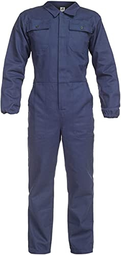 BWOLF ANAX Arbeitsoverall Herren Overall Herren Arbeitskleidung 100% Baumwolle Arbeitsoveralls (Blau Navy1, M)