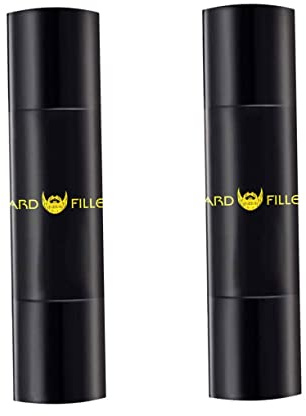 FRCOLOR 2pièces Beard Shaping Filler Crayon De Remplissage De Barbe Pour Look Élégant Et Épais Outil Portable De Conception De Barbe Pour Hommes Couleur Noire