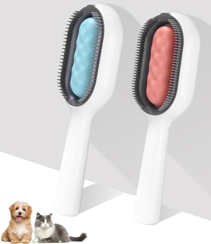 Tierhaarentfernungskamm Mit Wassertank - Hundebürste Kurzhaar, Katzenbürste, Tierhaarentferner für Katzen und Hunde