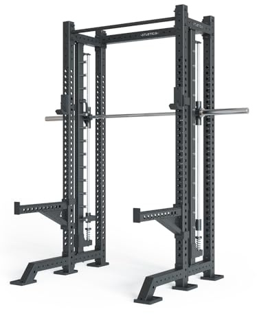 Atletica R8 Spectre Short | Power Rack | Smith Machine ingår | Latdragodling med benblockerare tillval | 3 mm stålstorlek R8 Spectre Short