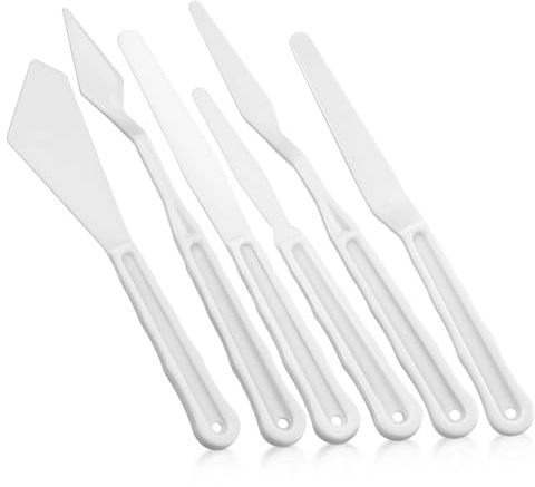 STOBOK Spatole per Pittura in Plastica Spatole per Miscelare Colori e Stendere Vernice Raschietti per Pittura Olio Attrezzi da Pittore per Artisti di Tutto