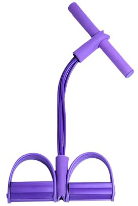 Banda De Fitness, Bandas De Resistencia para Fitness, 4 Tubos con Pedales De Ejercicio Y Tirador De Tobillo, con Asas para Dormitorio, Gimnasio, Hogar Y Viaje