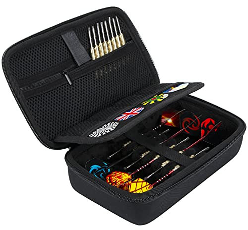 Aenllosi Harte Tasche Hülle für 6 Dartpfeile/Stahlspitze Dartpfeile/weicher Spitze, Nur Tasche