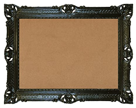 Cadre photo - Style baroque 3057 noir, 90 x 70 cm - Cadre d’apparat - Style antique, 50 x 70 cm - Pour tableau, photo de mariage, panneau publicitaire