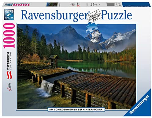 Ravensburger Puzzle 17262 - Schiederweiher bei Hinterstoder - 1000 Teile Puzzle für Erwachsene und Kinder ab 14 Jahren