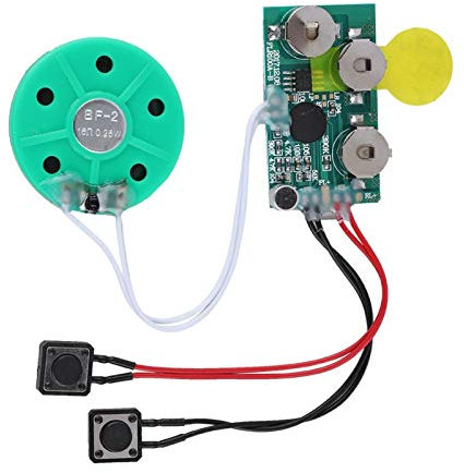 Joyzan Tarjeta de Felicitación Voz Bricolaje, Tiempo Grabación 4 Minutos Módulo Repetido Batería Integrada para Tarjetas Caseras Cajas Regalo Invitaciones Navidad Joyeros Productos Hechos a Mano