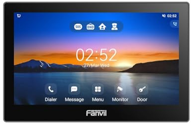 Fanvil i505W, 7 tums Android 9.0 pekskärm, SIP IP-videointercom-skärm, åtkomstkontroll
